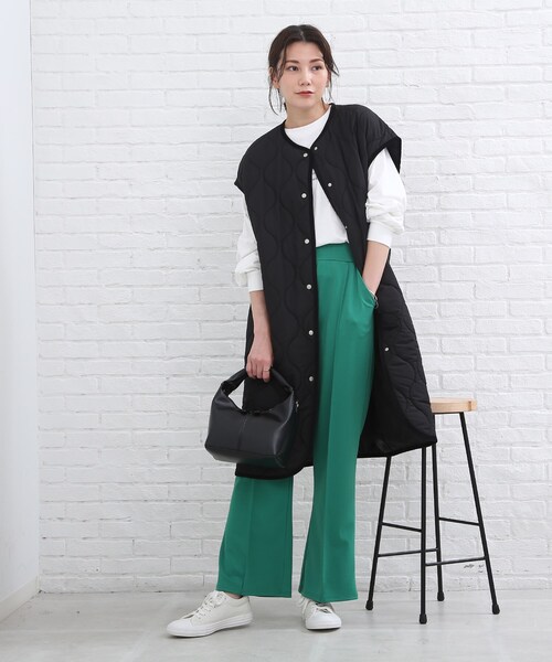 SHOO・LA・RUE（シューラルー）の「◆【2WAY】ラウンドトートバッグ（トートバッグ・レディース・サンドベージュ/ブラック・00）」の11枚目の写真