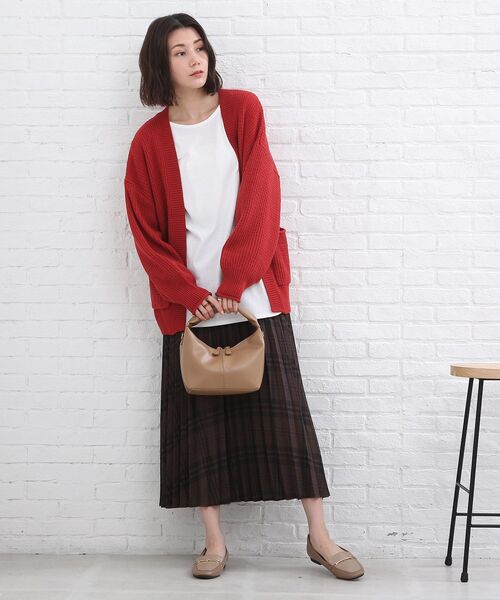 SHOO・LA・RUE（シューラルー）の「◆【2WAY】ラウンドトートバッグ（トートバッグ・レディース・サンドベージュ/ブラック・00）」の14枚目の写真