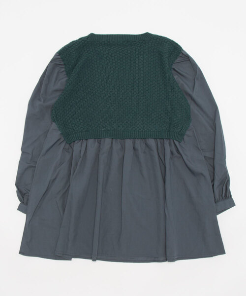 LBC（エルビーシー）の「ケーブルニットドッキングブラウス（シャツ/ブラウス・レディース・グレー/ダークブルー/ブラウン・M）」の20枚目の写真