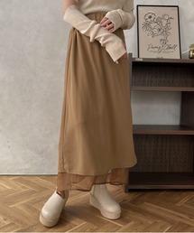 【apres jour clair】シアーレイヤードスカート【ZOZOTOWN限定アイテム】
