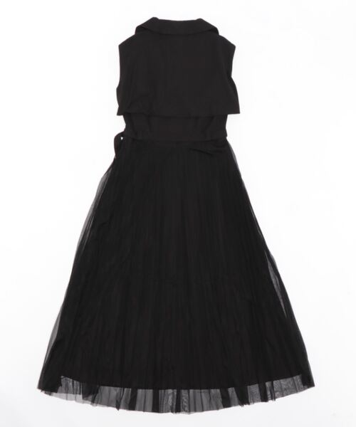 ANDGEEBEE（アンジービー）の「ノースリテーラープリーツワンピ（ワンピース・レディース・ブラウン/ブラック・MEDIUM）」の14枚目の写真