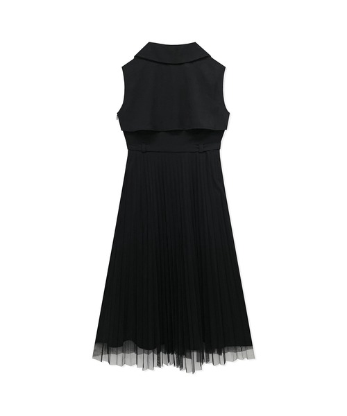 ANDGEEBEE（アンジービー）の「ノースリテーラープリーツワンピ（ワンピース・レディース・ブラウン/ブラック・MEDIUM）」の12枚目の写真