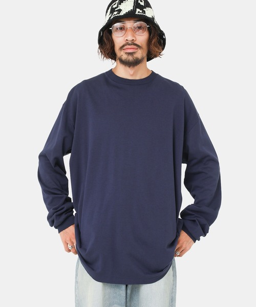 PORT BY ARK（ポートバイアーク）の「PORT BY ARK / ポートバイアーク：Long sleeve T-shirt：PO12-T002[COR]（Tシャツ/カットソー・メンズ・ブラック/グリーン/ミント/ネイビー系・2/1）」の4枚目の写真