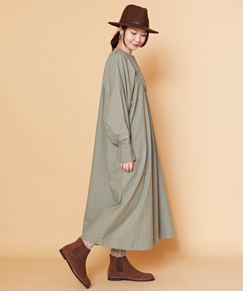 チャイハネ(チャイハネ)の「【チャイハネ】ヴィンテーノ刺繍ワンピース(ワンピース・レディース・ベージュ/グリーン/レッド・FREE)」の16枚目の写真