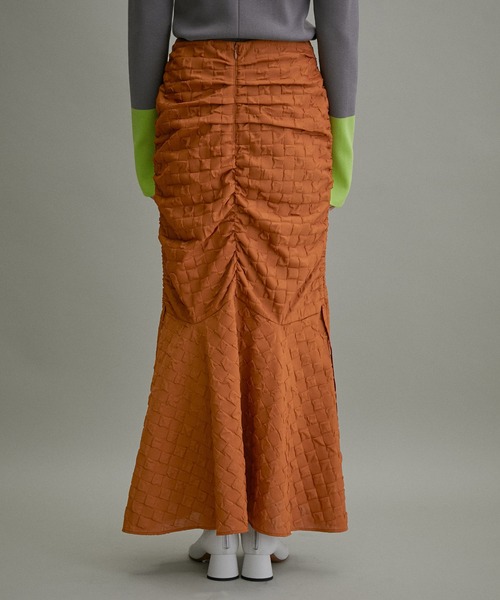 ADAM ET ROPE'（アダムエロペ）の「【WEB限定(一部店舗展開あり)】ブロックギャザースカート（スカート・レディース・ブラック/ベージュ/ブラウン・38/36）」の11枚目の写真