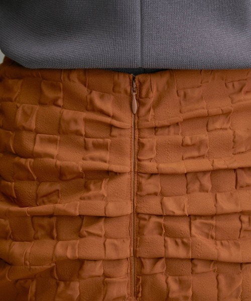 ADAM ET ROPE'（アダムエロペ）の「【WEB限定(一部店舗展開あり)】ブロックギャザースカート（スカート・レディース・ブラック/ベージュ/ブラウン・38/36）」の13枚目の写真