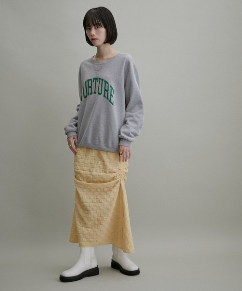 ADAM ET ROPE'（アダムエロペ）の「【WEB限定(一部店舗展開あり)】ブロックギャザースカート（スカート・レディース・ブラック/ベージュ/ブラウン・38/36）」の19枚目の写真