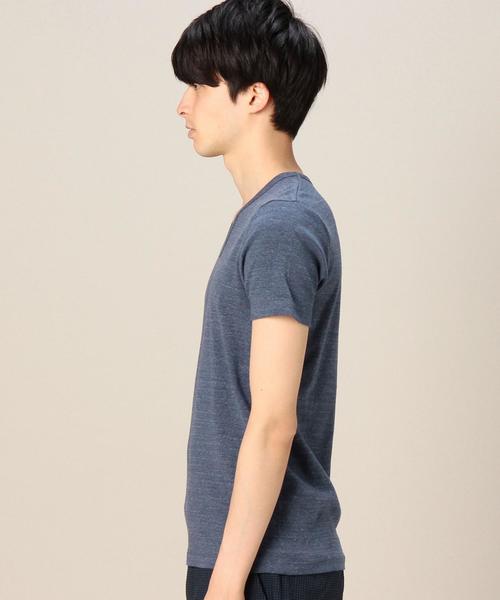 BEAUTY&YOUTH UNITED ARROWS（ビューティーアンドユースユナイテッドアローズ）の「BY フライス ショートスリーブ VネックTシャツ：◆（Tシャツ/カットソー・メンズ・ブラック/グレー/クリーム/ライム/ライトブルー/コバルトブルー/ネイビー/ライラック/ホワイト/ダークグレー・SMALL/MEDIUM/LARGE/X-LARGE）」の14枚目の写真