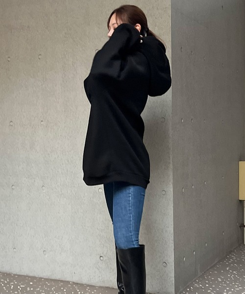 ROYAL PARTY（ロイヤルパーティー）の「【ZOZO限定】オーバーサイズパーカー（パーカー・レディース・ブラック/ベージュ/オフホワイト/ブルー・FREE）」の22枚目の写真