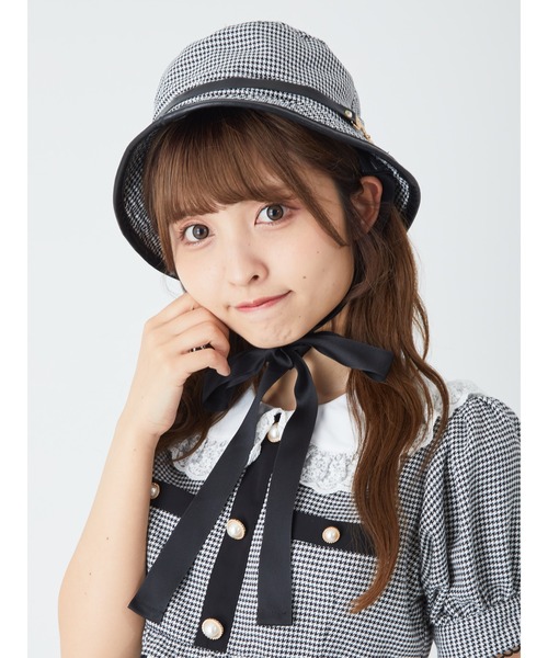 Ank Rouge（アンクルージュ）の「リボンバケットハット（ハット・レディース・A/ブラック・M）」の10枚目の写真