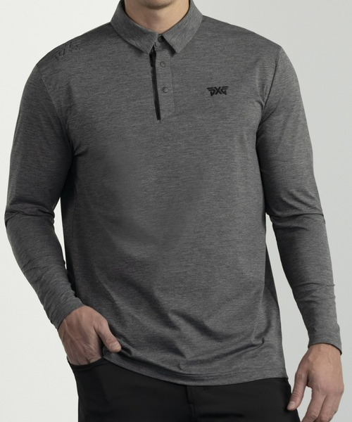 PXG グレー ブラック ポロシャツＭ PXG（ピーエックスジー）｜メンズのポロシャツ一覧 - WEAR