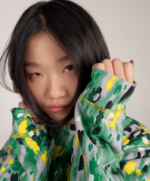 adidas by Stella McCartney(アディダスバイステラマッカートニー)の「【adidas by Stella McCartney】 フローラルプリント スウェットシャツ / トレーナー(スウェット・レディース・グリーン/オレンジ・SMALL/MEDIUM/LARGE/X-LARGE/X-SMALL)」の13枚目の写真