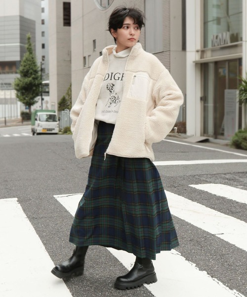 RAGEBLUE（レイジブルー）の「ボアスタンドジップブルゾン（ブルゾン・メンズ・ブラック/ライトブルー/オフホワイト/グレー・SMALL/MEDIUM/LARGE/X-LARGE）」の5枚目の写真