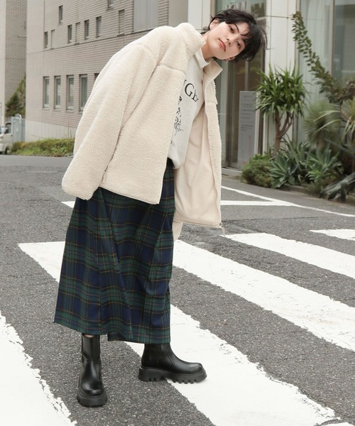 RAGEBLUE（レイジブルー）の「ボアスタンドジップブルゾン（ブルゾン・メンズ・ブラック/ライトブルー/オフホワイト/グレー・SMALL/MEDIUM/LARGE/X-LARGE）」の8枚目の写真