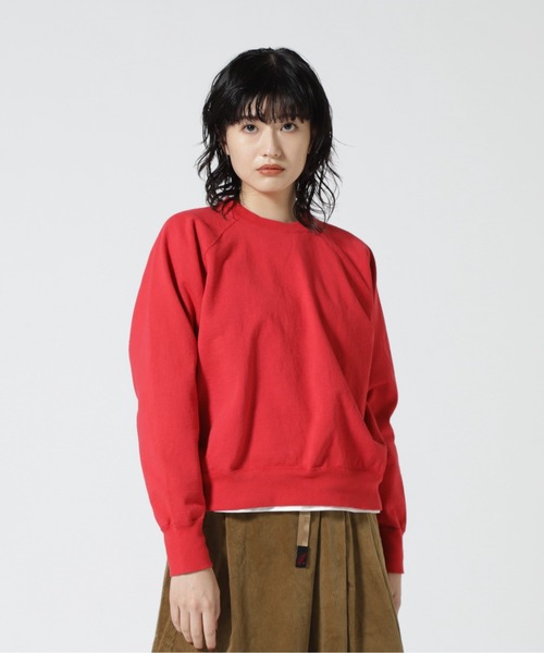 WALLA WALLA SPORT(ワラワラスポーツ)の「WALLA WALLA SPORT/ワラワラスポーツ 13oz RAGLAN SWEAT / 13オンス ラグラン スウェット(Tシャツ/カットソー・レディース・レッド/ミント/ネイビー/ブラック・M)」の4枚目の写真