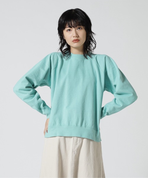 WALLA WALLA SPORT(ワラワラスポーツ)の「WALLA WALLA SPORT/ワラワラスポーツ 13oz RAGLAN SWEAT / 13オンス ラグラン スウェット(Tシャツ/カットソー・レディース・レッド/ミント/ネイビー/ブラック・M)」の2枚目の写真