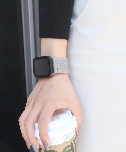 Urban Coral（アーバンコーラル）の「Apple Watch case / アップルウォッチ ケース 強化ガラスフラットデザイン / Urban Coral（デジタル腕時計・レディース・シルバー/ピンク/ゴールド系その他3/グリーン系その他/ブラック/ホワイト系その他/ブルー/クリア/ネイビー系/ゴールド系その他/ブラック系その他/シルバー系その他/ゴールド系その他2/ピンクゴールド・45mm/44mm/40mm/41mm/46/42mm）」の19枚目の写真