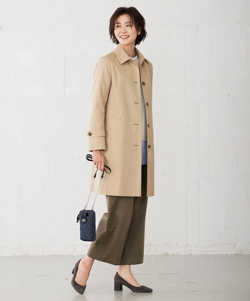 J.PRESS(ジェイプレス)の「【洗える】ストライプ バンドカラー ブラウス(シャツ/ブラウス・レディース・サックスブルー系1/ふじ色系1/ピンク系1・T15/T13)」の11枚目の写真