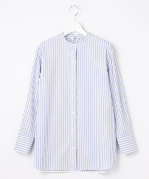 J.PRESS(ジェイプレス)の「【洗える】ストライプ バンドカラー ブラウス(シャツ/ブラウス・レディース・サックスブルー系1/ふじ色系1/ピンク系1・T15/T13)」の17枚目の写真