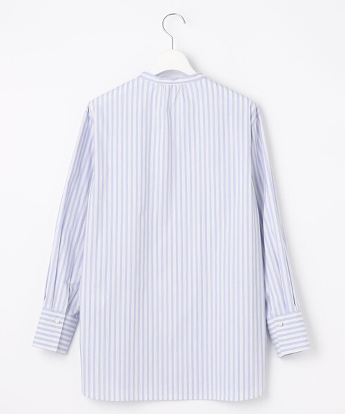 J.PRESS(ジェイプレス)の「【洗える】ストライプ バンドカラー ブラウス(シャツ/ブラウス・レディース・サックスブルー系1/ふじ色系1/ピンク系1・T15/T13)」の22枚目の写真