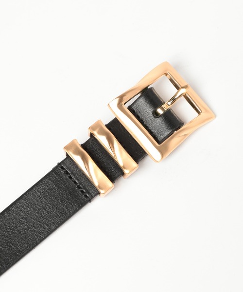 HARE（ハレ）の「【MADE IN JAPAN】ツイストバックルベルト(HARE)（ベルト・メンズ・ブラック/ブラック系その他/ブラック系その他2/ゴールド・FREE）」の21枚目の写真