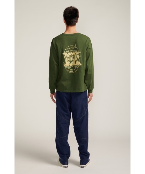 Not So Ape（ノットソーエイプ）の「The Great Unkown LS Tee（Tシャツ/カットソー・メンズ・グリーン/ネイビー/オフホワイト・MEDIUM/X-LARGE/LARGE）」の10枚目の写真