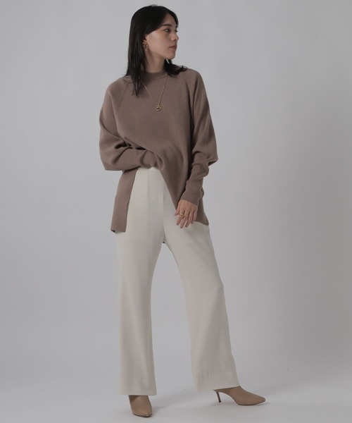 Chaos（カオス）の「Chaos(カオス)/シーブストフレアパンツ（スラックス・レディース・アイボリー/ピンク系その他・36inch/38inch）」の7枚目の写真