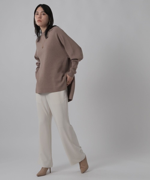 Chaos（カオス）の「Chaos(カオス)/シーブストフレアパンツ（スラックス・レディース・アイボリー/ピンク系その他・36inch/38inch）」の8枚目の写真