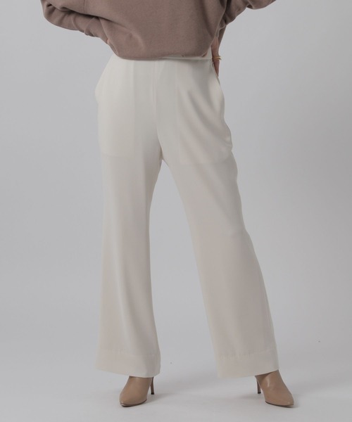 Chaos（カオス）の「Chaos(カオス)/シーブストフレアパンツ（スラックス・レディース・アイボリー/ピンク系その他・36inch/38inch）」の11枚目の写真