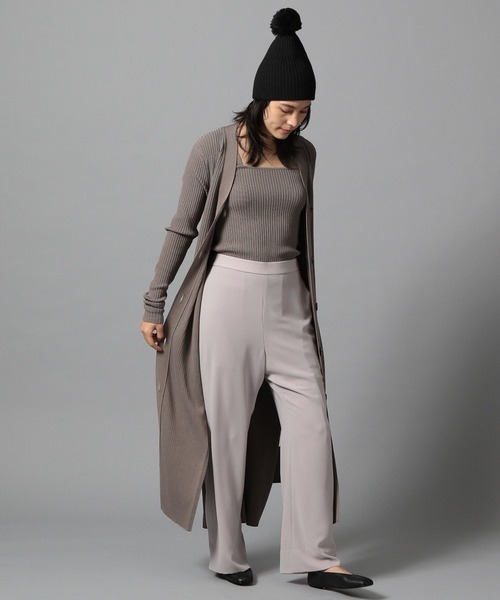 Chaos（カオス）の「Chaos(カオス)/シーブストフレアパンツ（スラックス・レディース・アイボリー/ピンク系その他・36inch/38inch）」の3枚目の写真