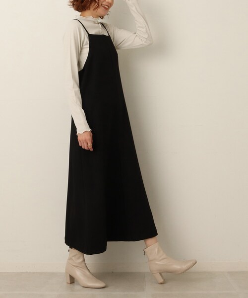 Cutie Blonde(キューティーブロンド)の「◆【自分好みの丈感に】バックリボン キャミワンピース(ワンピース・レディース・ブラック/ナチュラル・01/03/02)」の14枚目の写真