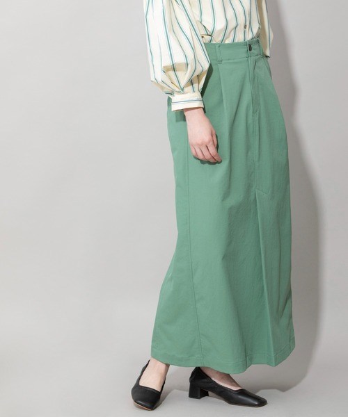 Munich（ミューニック）の「ウルトラベールツイルマキシスカート（スカート・レディース・ブラック/ベージュ/グリーン・XS/S/M）」の8枚目の写真