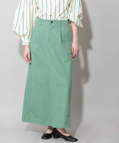 Munich（ミューニック）の「ウルトラベールツイルマキシスカート（スカート・レディース・ブラック/ベージュ/グリーン・XS/S/M）」の7枚目の写真