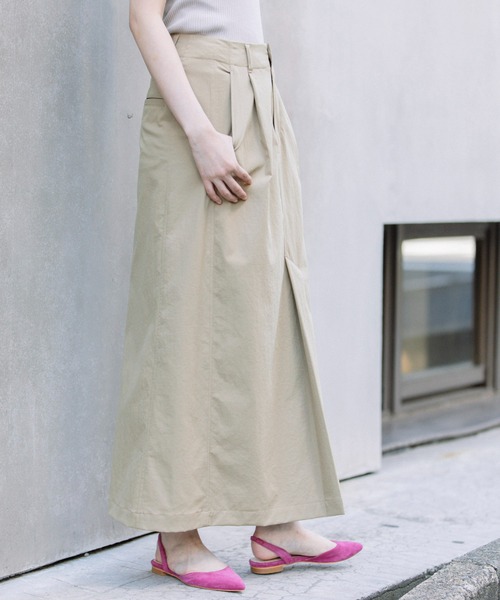 Munich（ミューニック）の「ウルトラベールツイルマキシスカート（スカート・レディース・ブラック/ベージュ/グリーン・XS/S/M）」の15枚目の写真