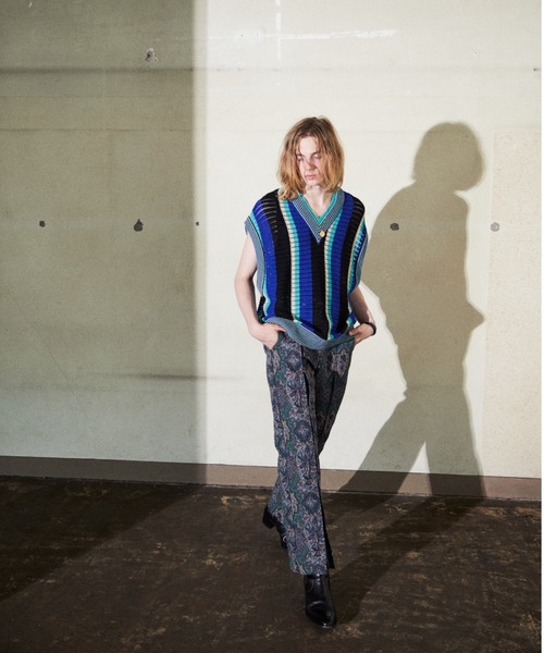 TAUPE（トープ）の「TAUPE/トープ/Paisley Pleats Trousers（その他パンツ・メンズ・パープル/イエロー・1/2）」の22枚目の写真