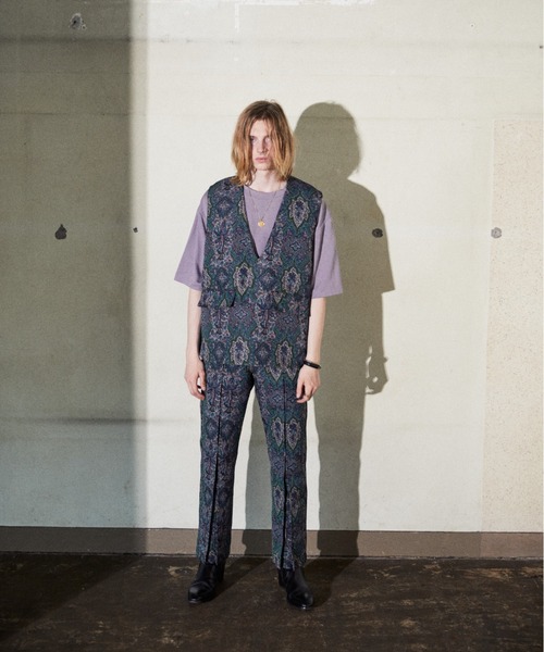 TAUPE（トープ）の「TAUPE/トープ/Paisley Pleats Trousers（その他パンツ・メンズ・パープル/イエロー・1/2）」の10枚目の写真