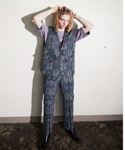 TAUPE（トープ）の「TAUPE/トープ/Paisley Pleats Trousers（その他パンツ・メンズ・パープル/イエロー・1/2）」の17枚目の写真