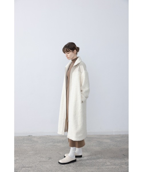 EKCOOKIES（イーケークッキーズ）の「BICOLOR LONG BOA COAT