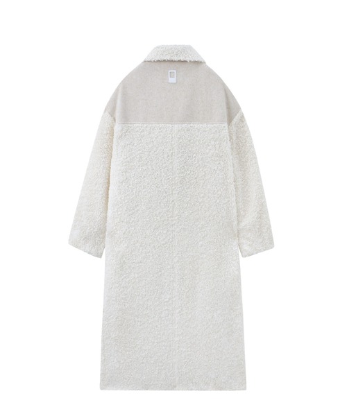 EKCOOKIES（イーケークッキーズ）の「BICOLOR LONG BOA COAT