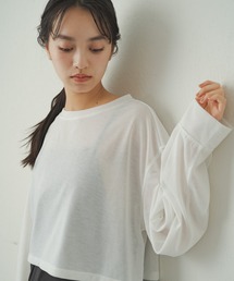 earthy | 【earthy_】シアークロップドロンT(Tシャツ/カットソー)