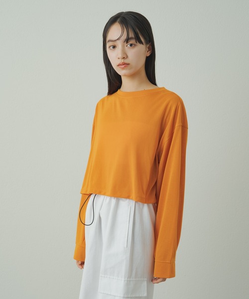 美品♡Theory CROPPED CN POシアーシャツ エアリーコットン 再入荷】シアーコットンロングTシャツ 0980 – gypsophila