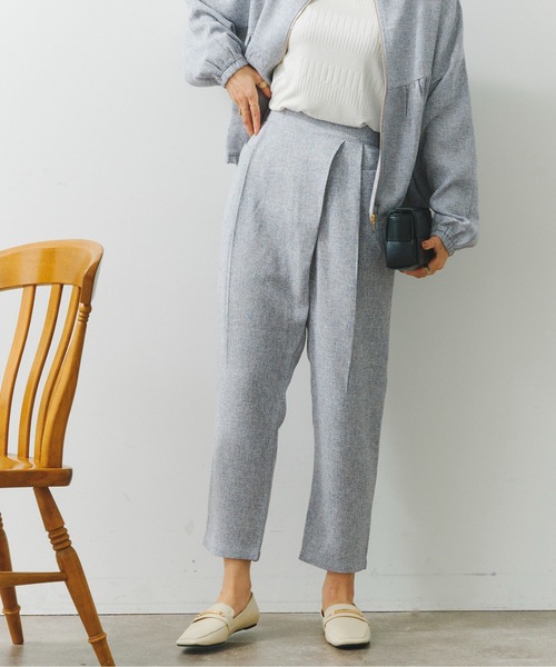 Chez toi(シェトワ)の「ツイードカシュクールテーパードパンツ(その他パンツ・レディース・オフホワイト/ブラック/グリーン系その他・FREE)」の18枚目の写真