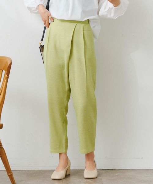 Chez toi(シェトワ)の「ツイードカシュクールテーパードパンツ(その他パンツ・レディース・オフホワイト/ブラック/グリーン系その他・FREE)」の20枚目の写真
