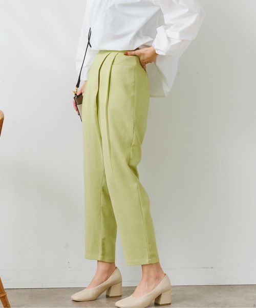 Chez toi(シェトワ)の「ツイードカシュクールテーパードパンツ(その他パンツ・レディース・オフホワイト/ブラック/グリーン系その他・FREE)」の21枚目の写真