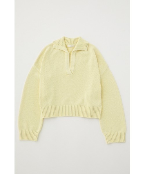 MOUSSY（マウジー）の「PIGMENT DYE SKIPPER ニット（ニット/セーター・レディース・ライトイエロー/ライトブラック/グリーン/オレンジ・FREE）」の3枚目の写真