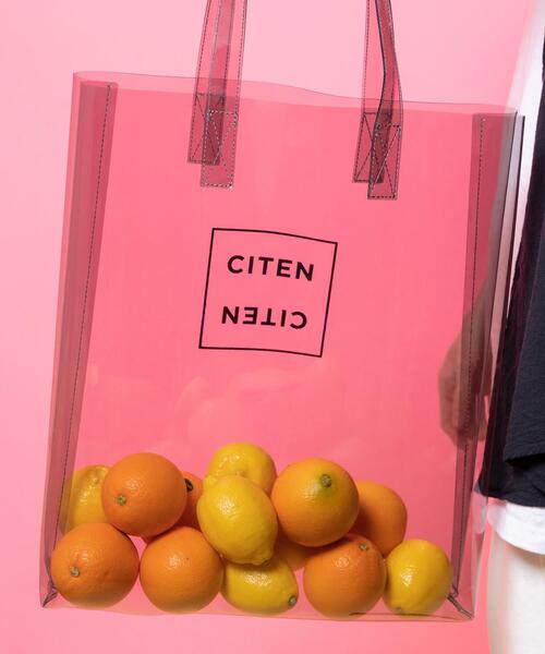 CITEN（シテン）の「＜CITEN＞クリア トートバッグ（トートバッグ・レディース・コバルトブルー/ブラック・FREE）」の5枚目の写真