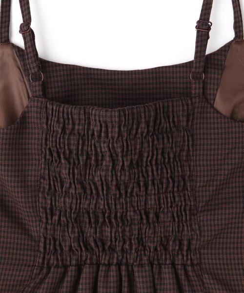 FREE'S MART（フリーズマート）の「◆Aラインミニキャミワンピース（ワンピース・レディース・ホワイト系その他/ブラウン系その他/ブラック・MEDIUM/SMALL）」の7枚目の写真