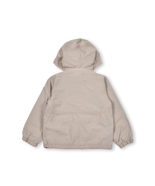 BeBe(ベベ)の「BeBe/【撥水加工】ヴィンテージタフタフード取り外し可能ジャケット (90~150cm)(ナイロンジャケット・キッズ・ベージュ/ブルー・90/130/120/150/100/110/140)」の10枚目の写真
