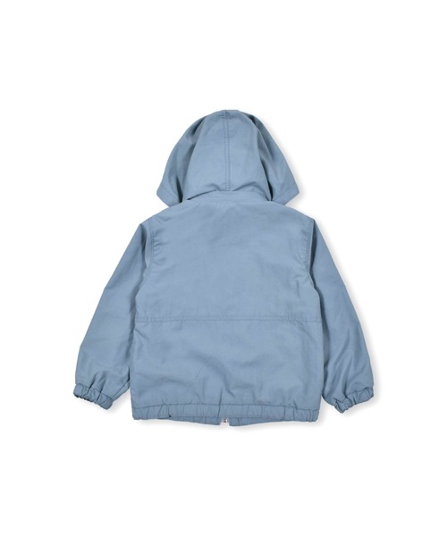 BeBe(ベベ)の「BeBe/【撥水加工】ヴィンテージタフタフード取り外し可能ジャケット (90~150cm)(ナイロンジャケット・キッズ・ベージュ/ブルー・90/130/120/150/100/110/140)」の11枚目の写真