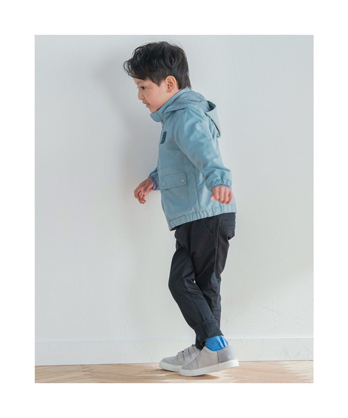 BeBe(ベベ)の「BeBe/【撥水加工】ヴィンテージタフタフード取り外し可能ジャケット (90~150cm)(ナイロンジャケット・キッズ・ベージュ/ブルー・90/130/120/150/100/110/140)」の21枚目の写真